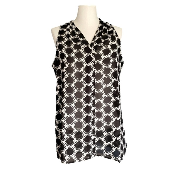 Banana Republic Factory Geometric Print Shell - Picture 1 of 5